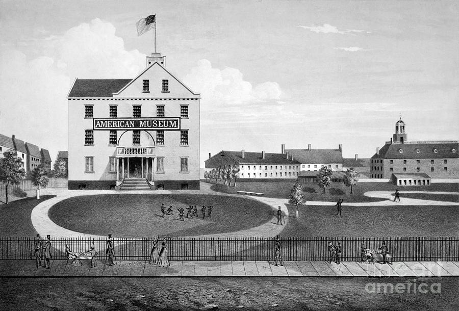 City Hall Park, 1825 Drawing by Granger