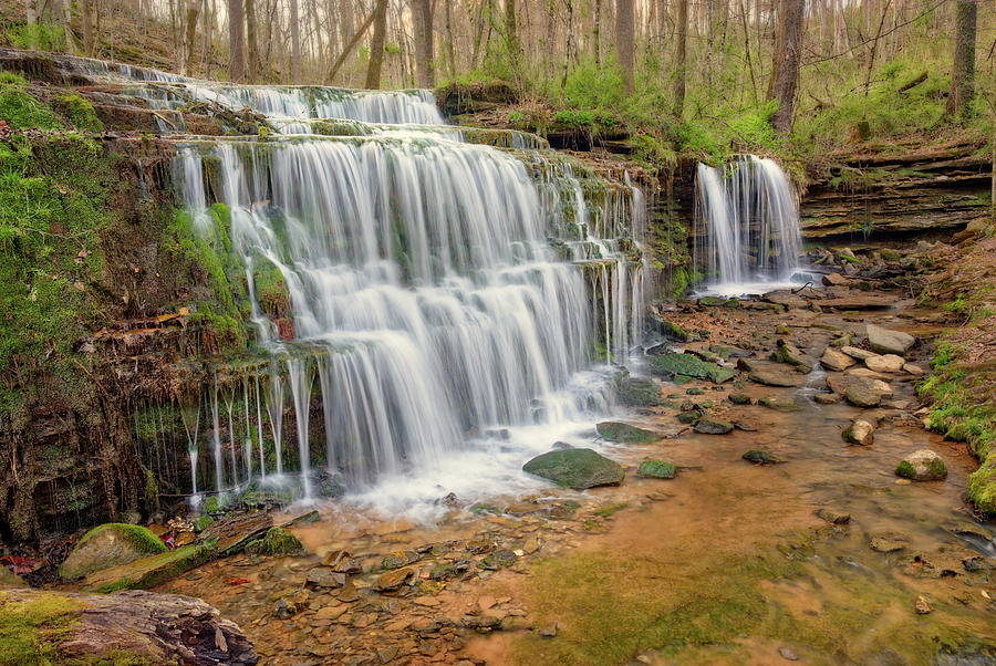 City Lake Park waterfall in Cookeville TN Photograph by Peter Herman
