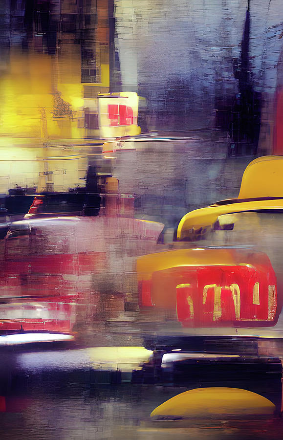 City Life Abstract Impressions 06 Digital Art by Matthias Hauser