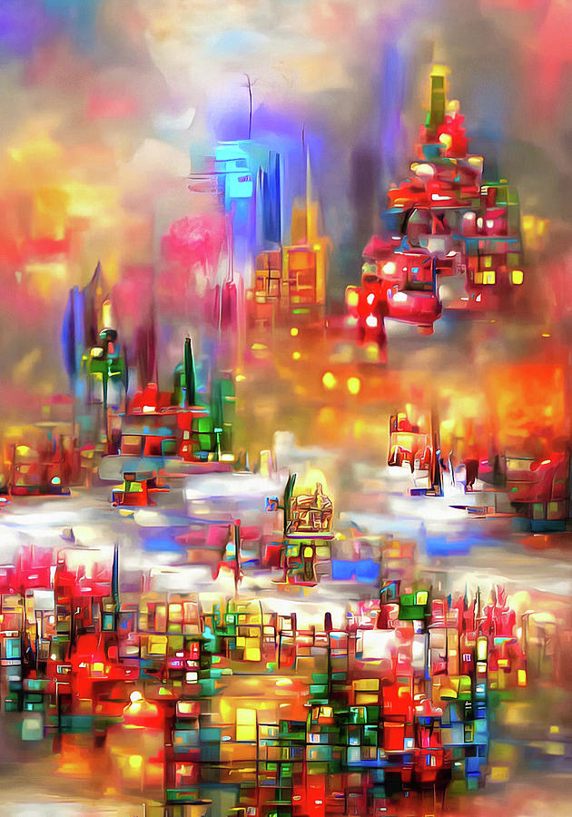 City Lights 26 Christmas Mood Digital Art by Matthias Hauser