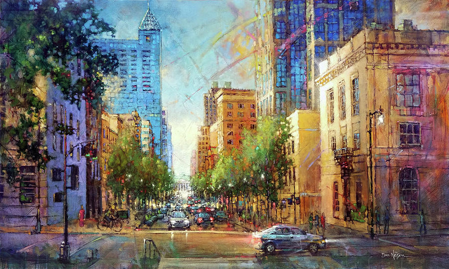 City Full Of Life Painting