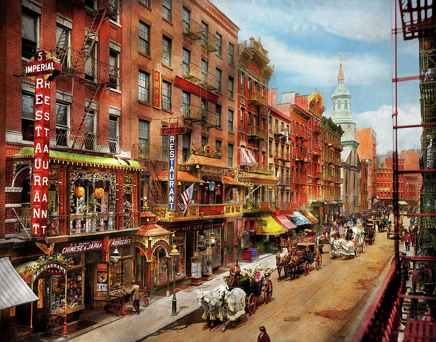 City - New York - Chinatown in 1905 Photograph by Mike Savad