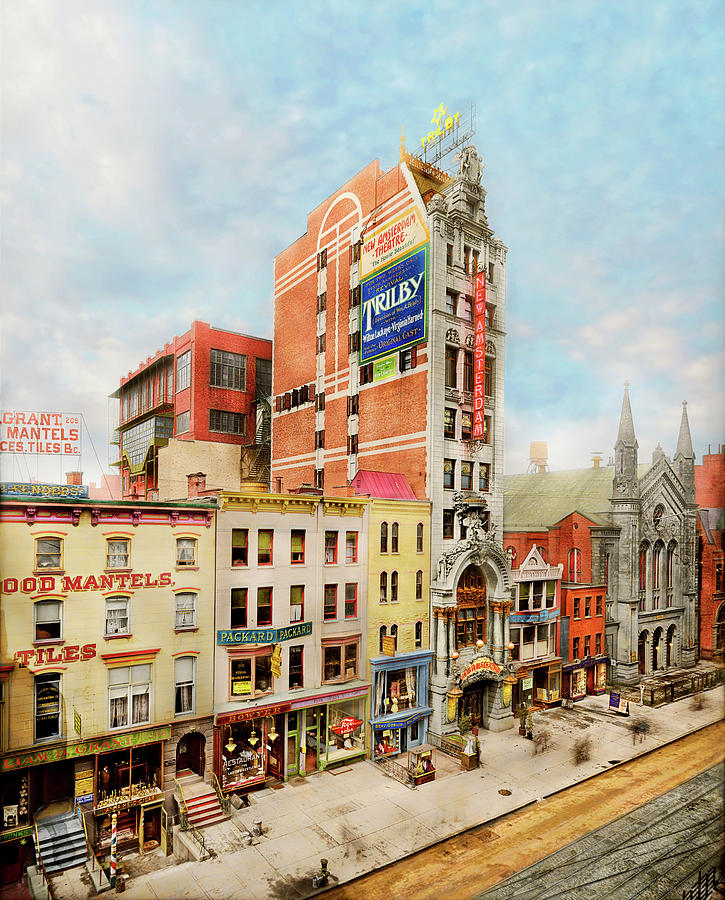 City - New York, NY - The New Amsterdam Theater 1905 Photograph by Mike Savad