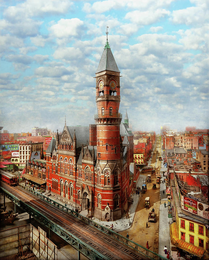 City - NY - Jefferson Market Court House 1905 Photograph by Mike Savad