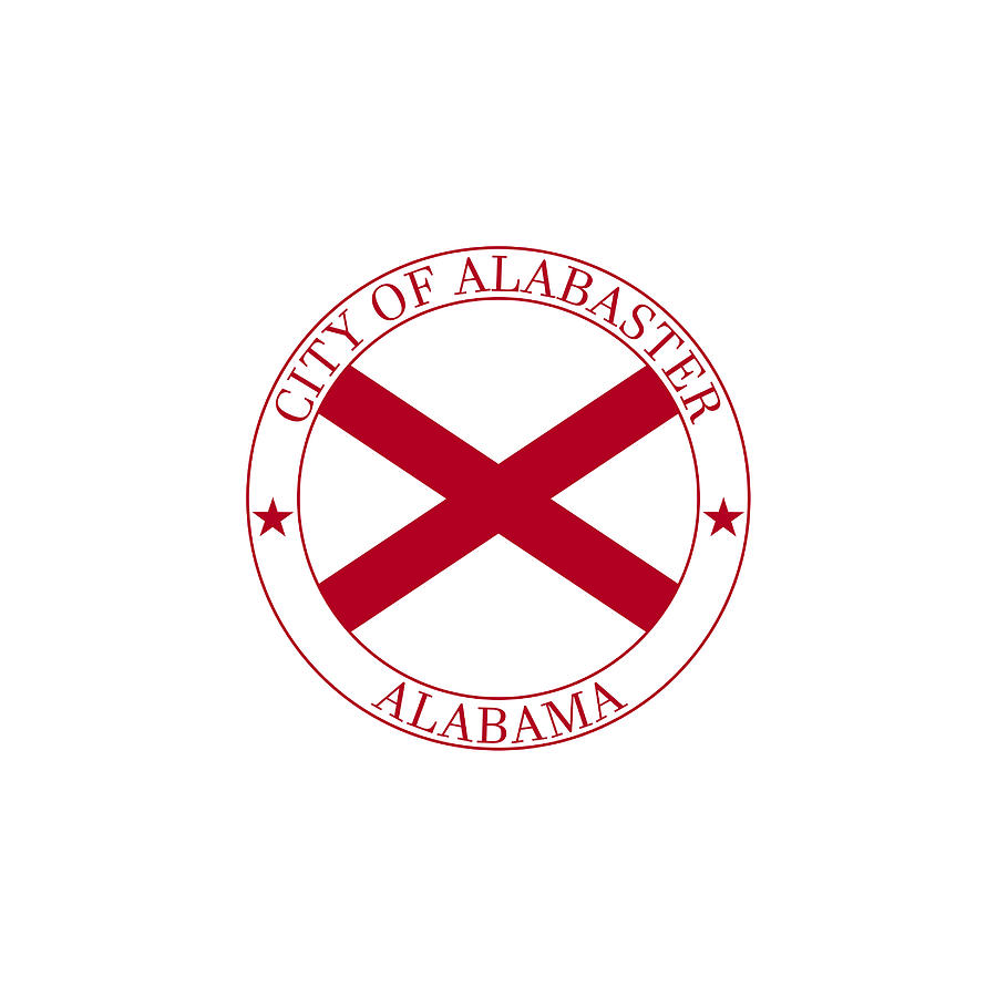 City of Alabaster Al, Shelby County - Alabama Flag Digital Art by John ...