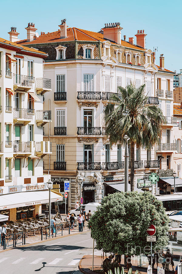 City Of Cannes, French Riviera, Downtown Historic Old Center Of Cannes ...