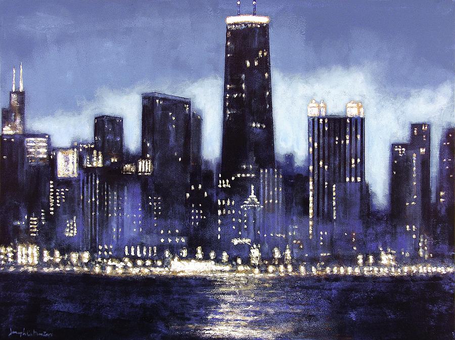 City of Chicago Painting by Joseph Catanzaro Fine Art America