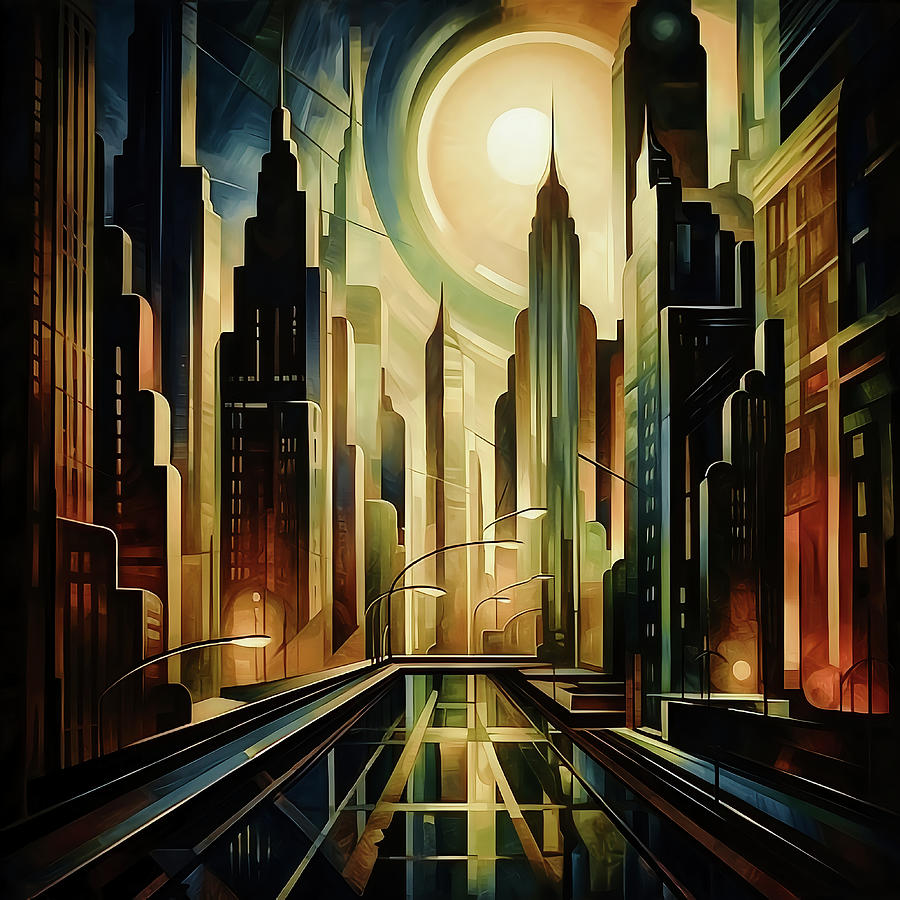 City of Dreams and Light Digital Art by Robert Knight