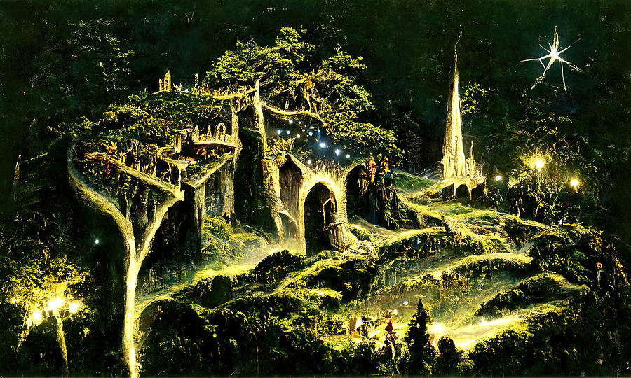City of Elves, 12 Painting by AM FineArtPrints