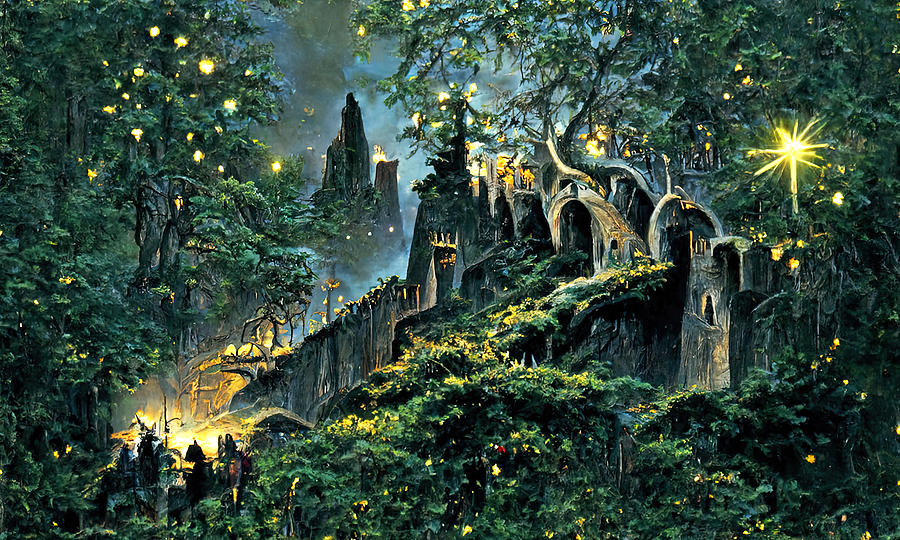 City of Elves, 13 Painting by AM FineArtPrints