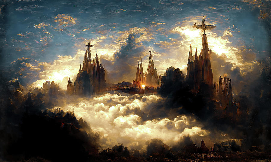 City of Heaven, 06 Painting by AM FineArtPrints