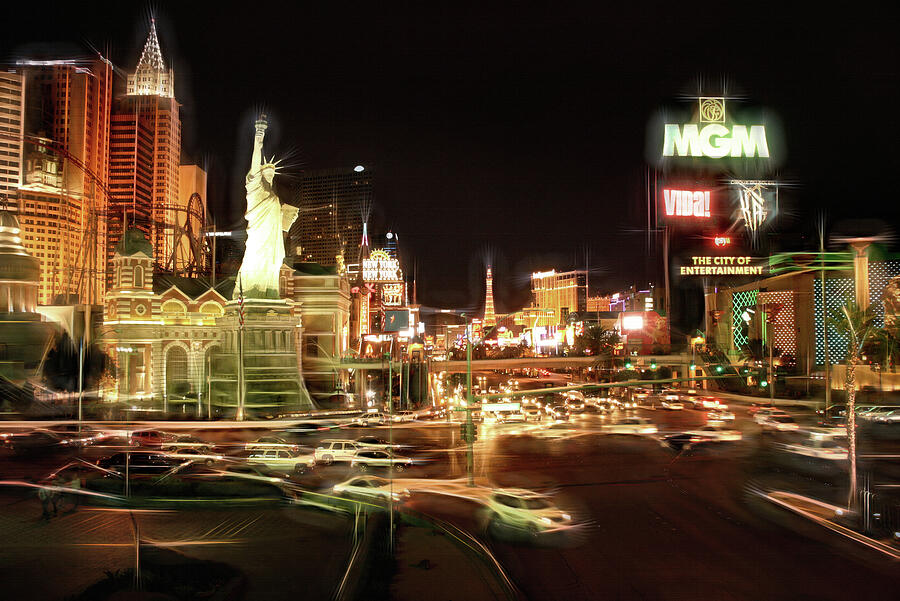 Las Vegas Photograph - City of Lights The Strip Las Vegas  by Carol Japp