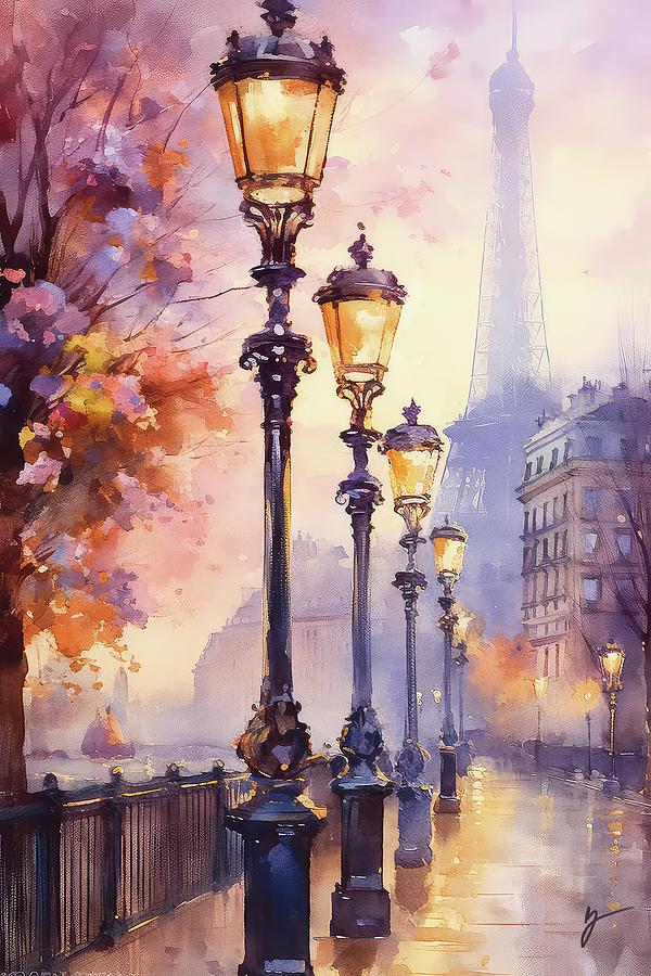 Paris Painting - City of Love by Greg Collins