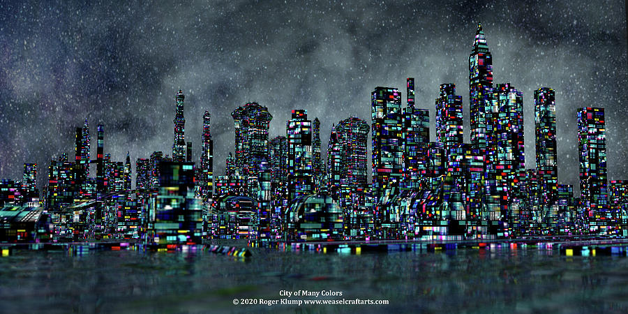 City of Many Colors Digital Art by Roger Klump - Fine Art America