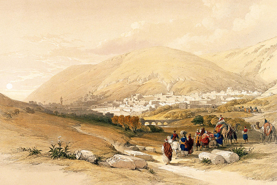 City of Nablus in 1839 Photograph by Munir Alawi