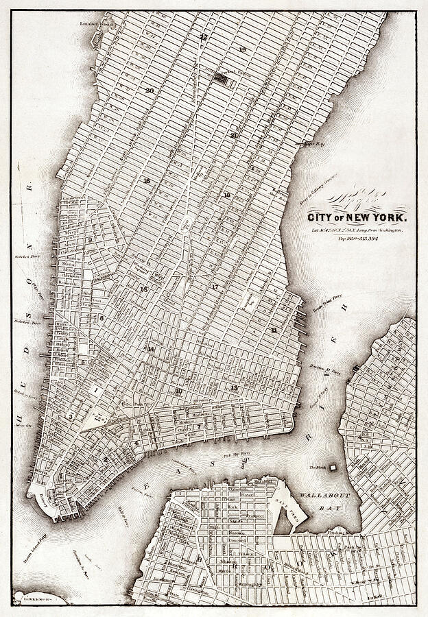 City of New York - around 1850 Mixed Media by LoCG