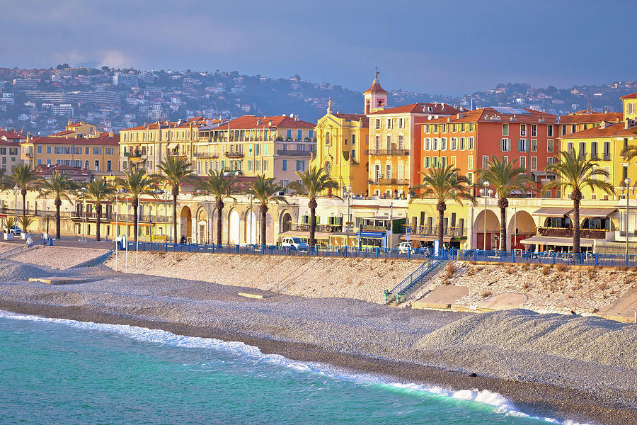 City of Nice Promenade des Anglais and waterfront view, French r Photograph by Brch Photography