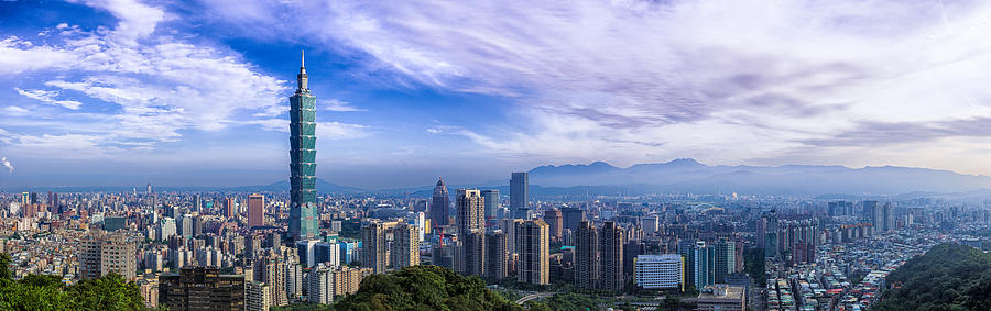 City of Taipei  Panorama Photograph by GoranQ