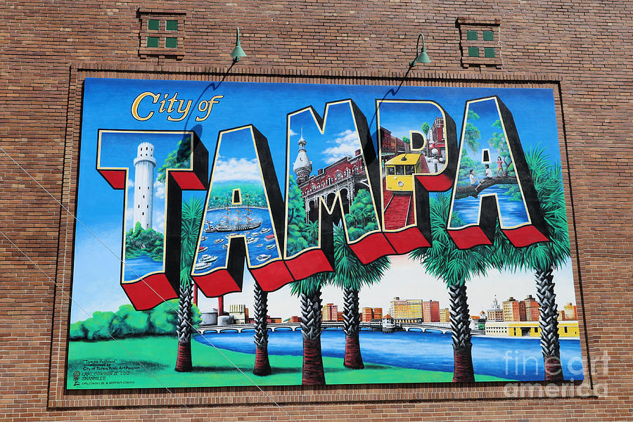 City Of Tampa Street Art Photograph by Diann Fisher - Fine Art America