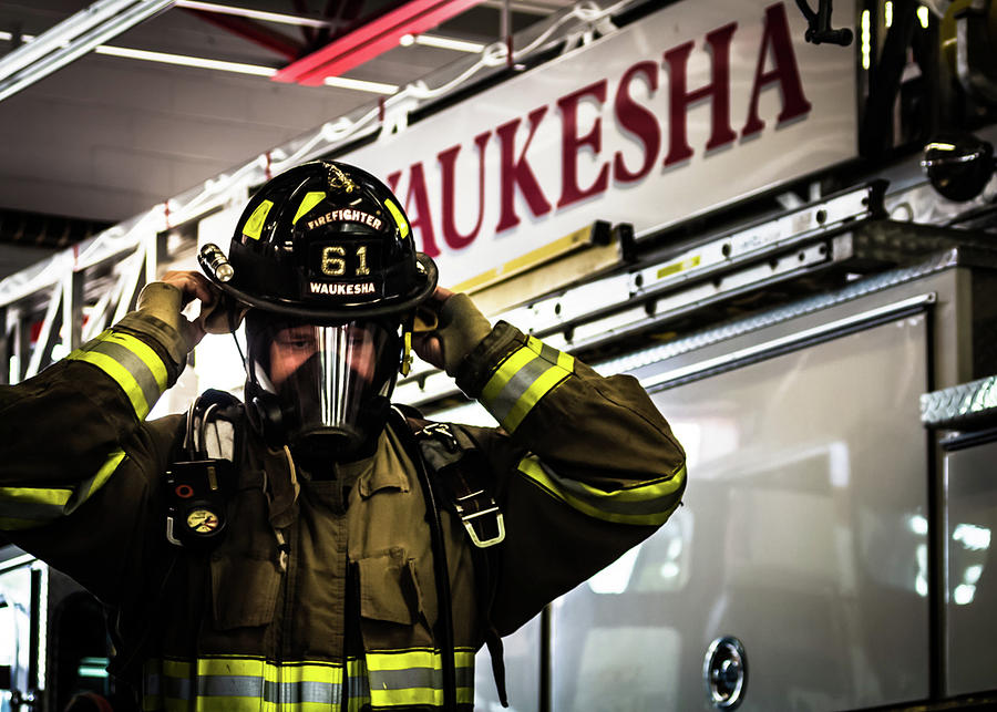 City of Waukesha Firefighter Photograph by Jeanette Fellows