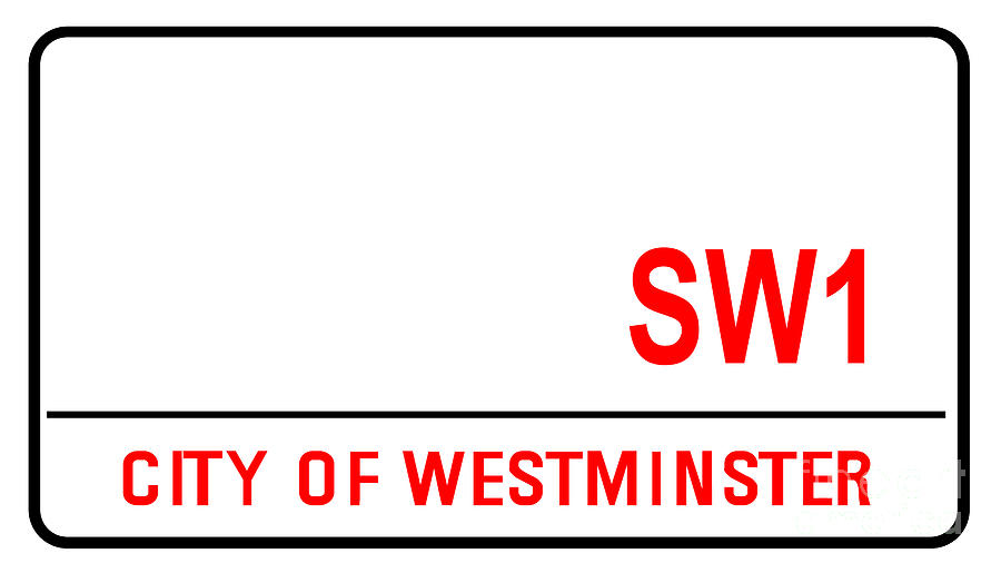 City Of Westminster London Blank Street Sign Digital Art by Bigalbaloo ...