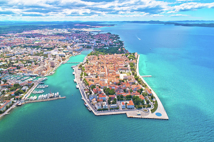 City of Zadar aerial panoramic view Photograph by Brch Photography ...