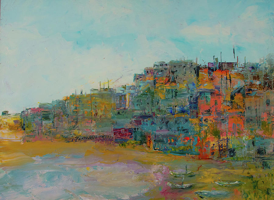 City on a Coast Painting by Tom Ward