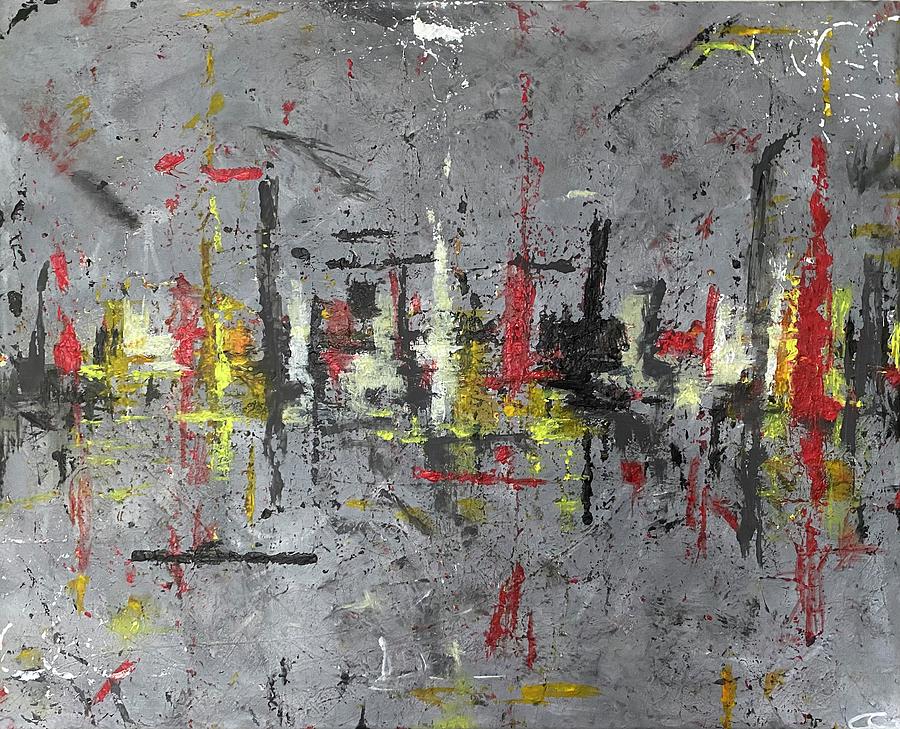 City on Fire Painting by Carly Gardner - Fine Art America