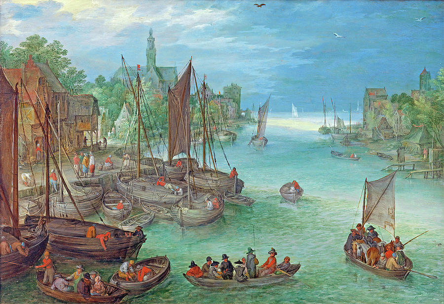 City Port Painting by Long Shot