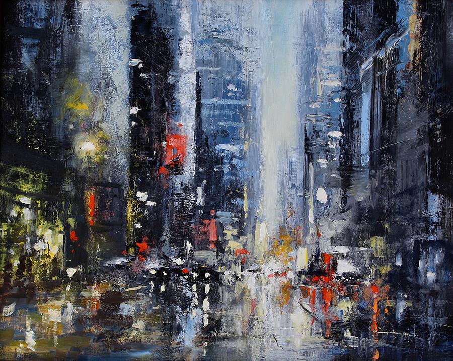 City Rain Painting by Gary Shepard - Fine Art America