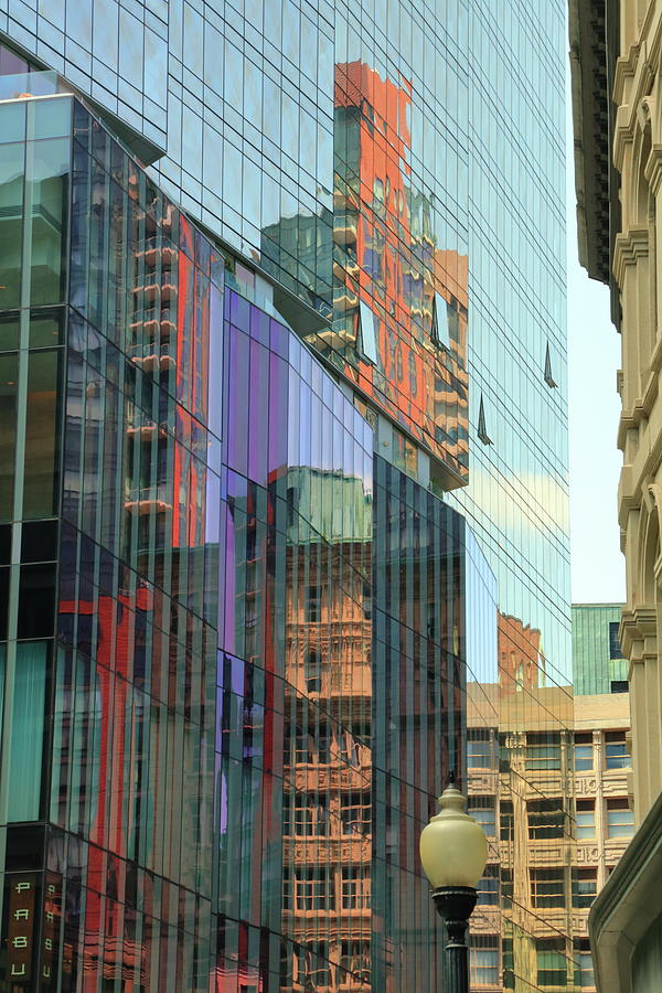 City Reflections - Boston Photograph by Roupen Baker