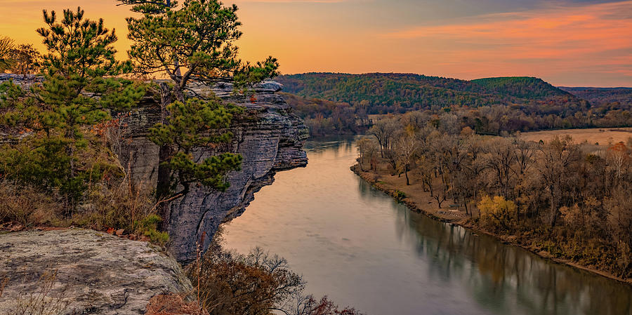 City Rock Bluff and Little Hawksbill Crag Landscape Panorama Photograph by Gregory Ballos
