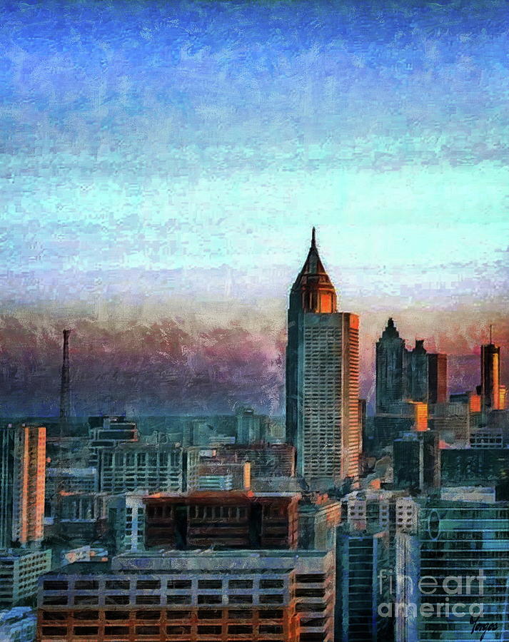 City Rooftop Digital Art by Yorgos Daskalakis