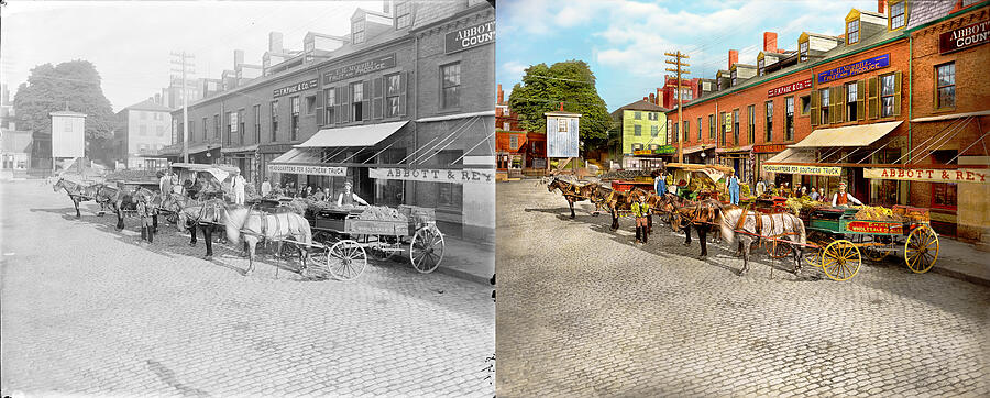 City - Salem, MA - The Distinguished Bunch 1890 - Side by Side Photograph by Mike Savad City - Salem, MA - The Distinguished Bunch 1890 - Side by Side Photograph by Mike Savad