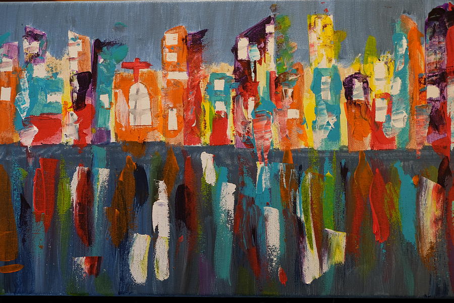 City scapes Painting by Meryl Mixtacki - Fine Art America