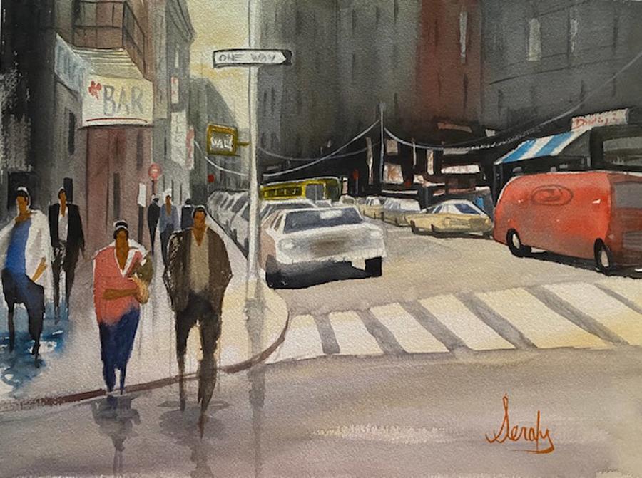 City Scene Painting by Scott Serafy