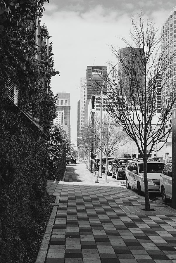 City Sidewalk Downtown Houston Texas Photograph by Dan Sproul