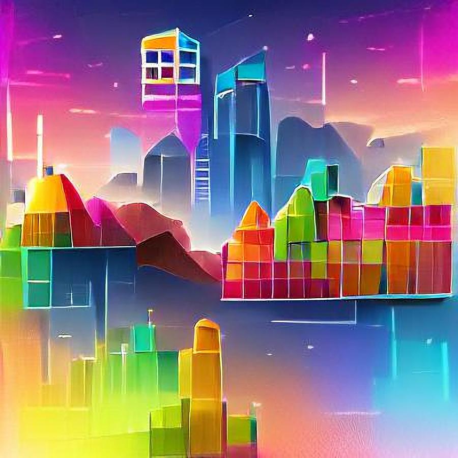 City Skyline Digital Art by Matthew Jack - Fine Art America