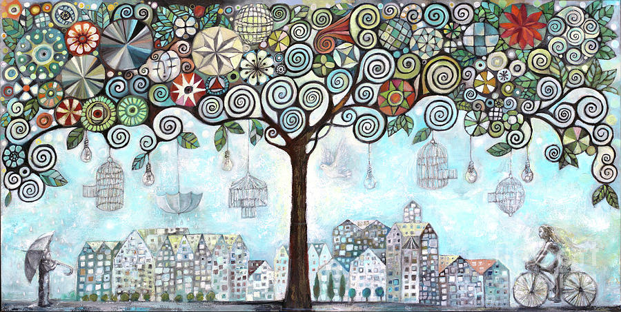 City Spirit Painting by Manami Lingerfelt