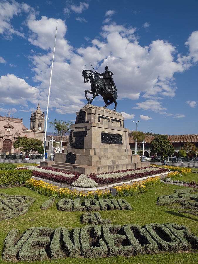 City Square in Ayacucho, Peru Photograph by Holgs