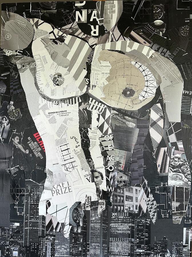 Abstract Mixed Media - City Stud by James Hudek