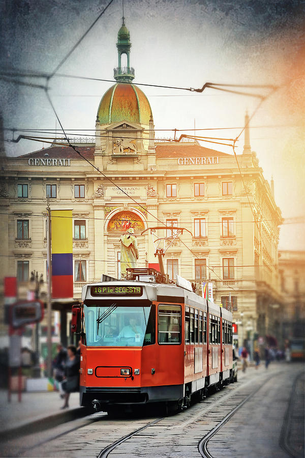 City Trams of Milan Italy  Photograph by Carol Japp