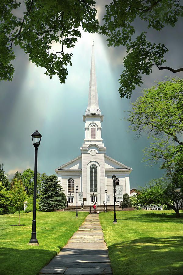 City - Westfield, NJ - The Presbyterian Church in Westfield Photograph by Mike Savad