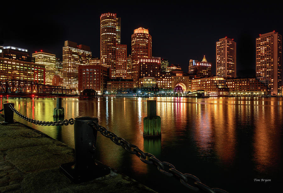 Boston Photograph - City with a Soul- Boston Harbor by Tim Bryan