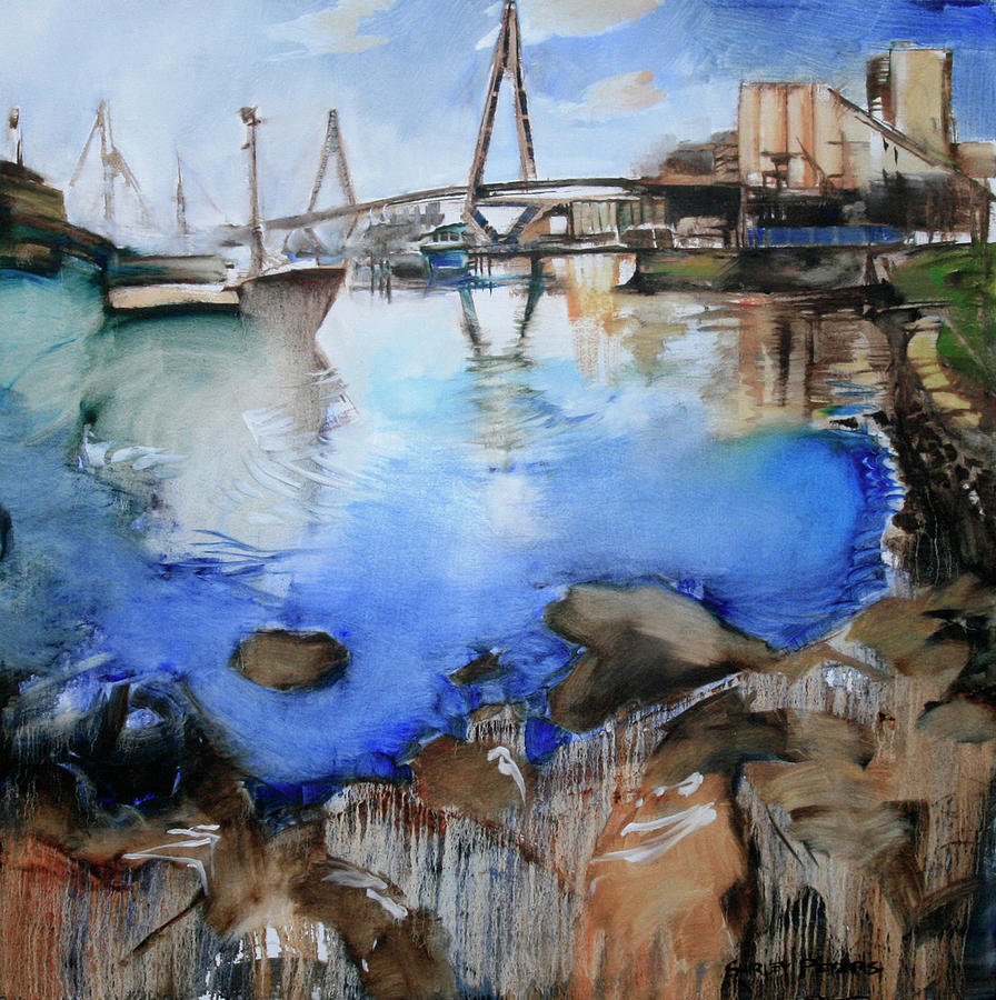 Citys Edge Painting by Shirley Peters