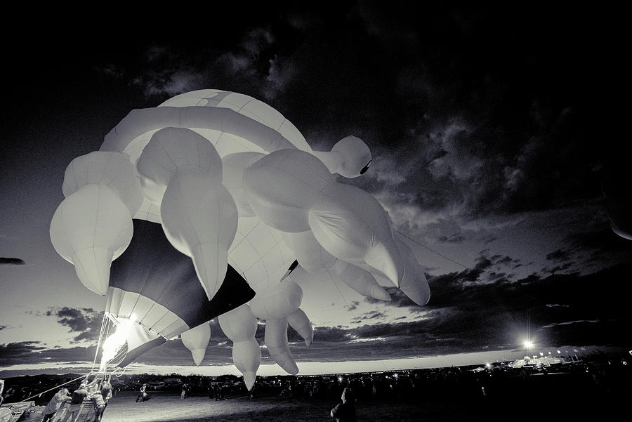 Cityscape Abq NM Balloon Festival B70r Photograph by Otri Park Fine