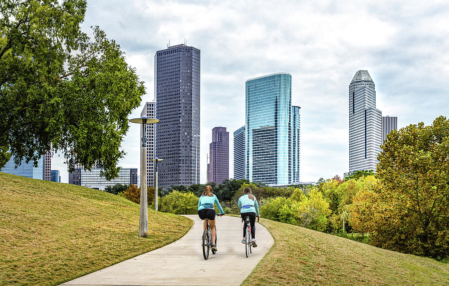 Cityscape From Buffalo Bayou Photograph by James Woody