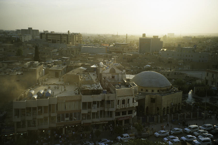 Cityscape of Arbil, Iraqi Kurdistan, Iraq Photograph by Oliver Steinberger