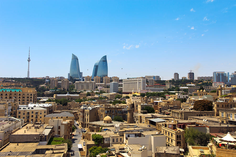 Cityscape of Baku Photograph by Syolacan