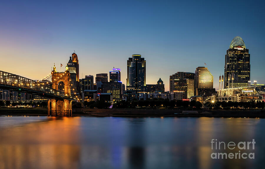 Cityscape of Cincinnati Photograph by Shelia Hunt